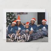 Heerlijk Proost Script Nieuwjaar Foto Feestdagenkaart (Voorkant)