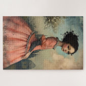 Heerlijk raar  meisje moeilijk legpuzzel (Horizontaal)