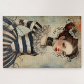 Heerlijk raar  meisje moeilijk legpuzzel (Horizontaal)