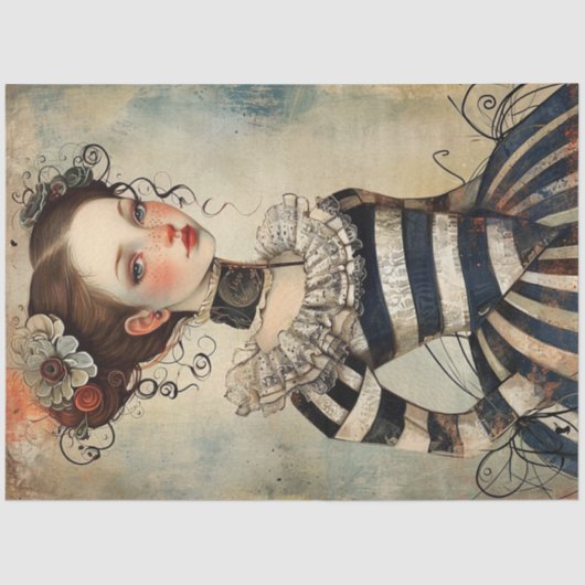 Heerlijk raar  meisje tissuepapier (Voorkant)