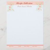 Heerlijk recept Briefpapier met bloem Briefhoofd (Voorkant)