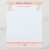 Heerlijk recept Briefpapier met bloem Briefhoofd (Achterkant)