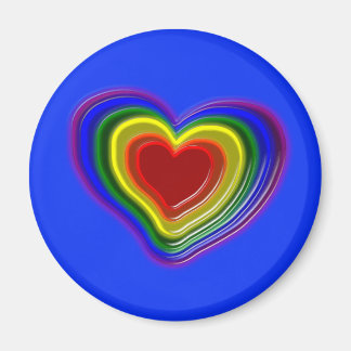 heerlijk regenbooghart magneet