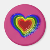 heerlijk regenbooghart magneet (Voorkant)