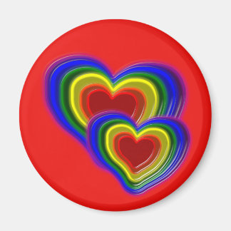 heerlijk regenbooghart magneet