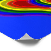 heerlijk regenbooghart poster (Hoek)