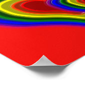 heerlijk regenbooghart poster (Hoek)