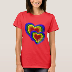 heerlijk regenbooghart t-shirt
