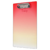 Heerlijk Rood en wit Personaliseren Klembord (Links)