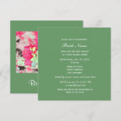 Heerlijk roze azalea bloemen vrijgezellenfeest kaart (Voorkant / Achterkant)