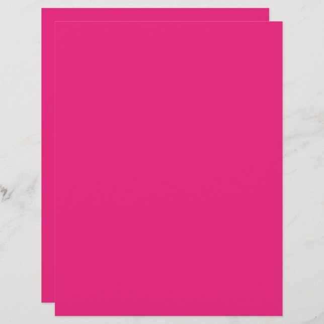 Heerlijk Roze Bruiloft | Uitnodiging in knaleuze e Briefhoofd (Voorkant / Achterkant)