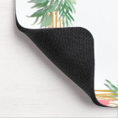 Heerlijk roze en geel muismat (Hoek)