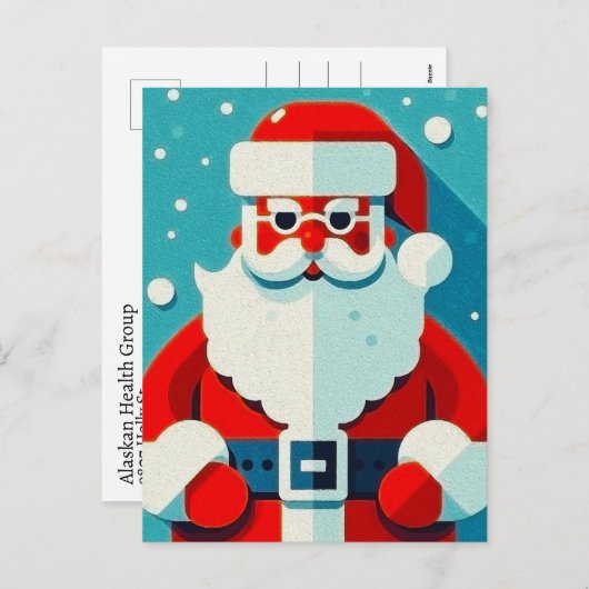 Heerlijk Santa Holiday Briefkaart (Voorkant / Achterkant)