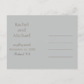 Heerlijk Save the Date Aankondigingskaart (Achterkant)