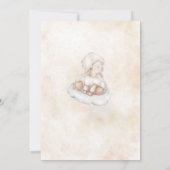 Heerlijk Schaap roze wolk stofsterren Baby shower Kaart (Achterkant)