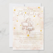 Heerlijk Sheep pinky wolk stofster Baby shower Kaart (Voorkant)