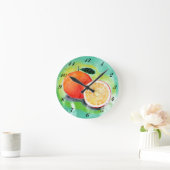 Heerlijk Sinaasappel Acryl Wandklok (Huis)