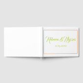 Heerlijk Sinaasappel en groen Gastenboek (Volledig)