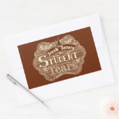 Heerlijk Student Tears Hand getrokken krijtbord Rechthoekige Sticker (Envelop)