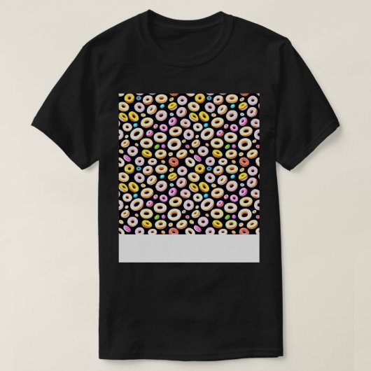 Heerlijk Sweet Donut Pattern Design voor Doughnu T-shirt (Design voorkant)