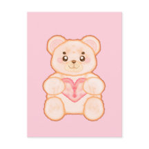 Heerlijk Valentijnsdag Beer met rood hart