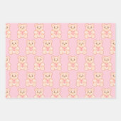 Heerlijk Valentijnsdag Beer met rood hart Inpakpapier Vel (Voorkant)