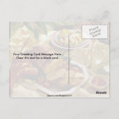 Heerlijk varkensvlees gebraden briefkaart (Achterkant)