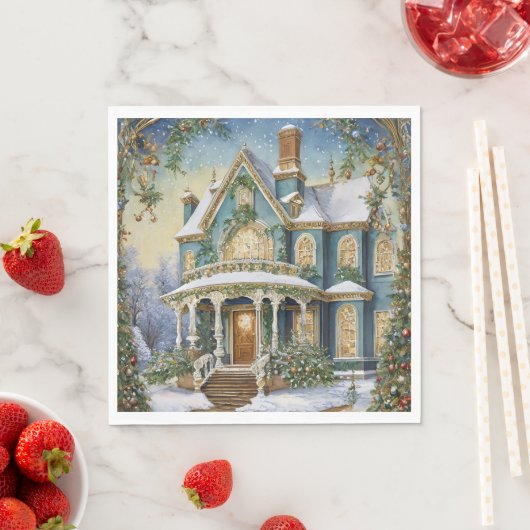 Heerlijk Victoriaans kerstfeest Servet (Insitu)