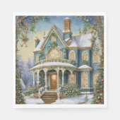 Heerlijk Victoriaans kerstfeest Servet (Voorkant)