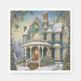 Heerlijk Victoriaans kerstfeest Servet