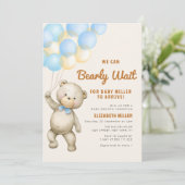 heerlijk wachten op baby shower uitnodiging (Staand voorkant)