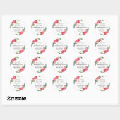 Heerlijk wit met roze roos body boter labels (Vel)
