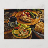 Heerlijk zalmdiner briefkaart (Voorkant)
