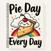 Heerlijk zoet en speels, elke dag taart notitieboek (Voorkant)