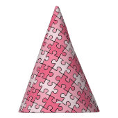 Heerlijk zoet roze zwart puzzels stuk feesthoedjes (Rechts)