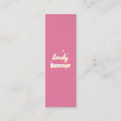 Heerlijk Zomer  Mini Bladwijzer Contactkaartje (Voorkant)