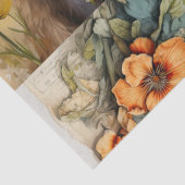 Heerlijke Bevers & Bloemen Tissue Papier (Detail)