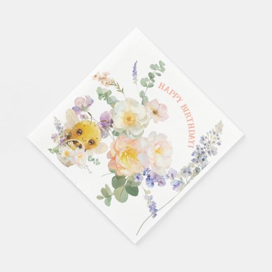 Heerlijke bijenlunch servetten (Hoek)