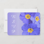 heerlijke blauwe tuinbloemen rsvp bruiloft (Achterkant)