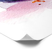 Heerlijke Blueberry Cheesecake Slice met Syrup Poster (Hoek)