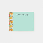 Heerlijke botanische patroonnaam post-it® notes (Voorkant)