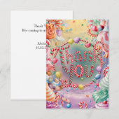 Heerlijke Candyland bedankkaart (Voorkant / Achterkant)