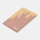Heerlijke Caramel Frosting Sprinkles Jouw naam Post-it® Notes (Schuin)