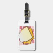 Heerlijke Cheese Sandwich Fun Food Bagagelabel (Voorkant verticaal)