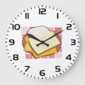 Heerlijke Cheese Sandwich Fun Food Grote Klok (Voorkant)