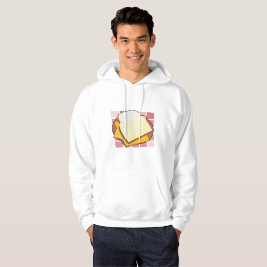 Heerlijke Cheese Sandwich Fun Food Hoodie (Voorkant volledig)