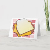 Heerlijke Cheese Sandwich Fun Food Kaart (Voorkant)