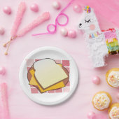 Heerlijke Cheese Sandwich Fun Food Papieren Bordje (Feest)