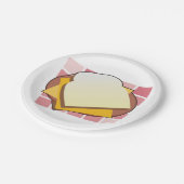 Heerlijke Cheese Sandwich Fun Food Papieren Bordje (Gekanteld)