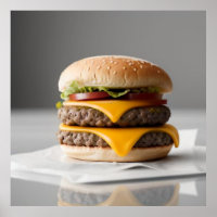Heerlijke Cheeseburger op Weefsels